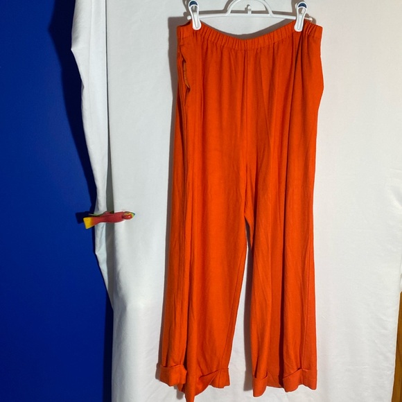 TRINA TURK Anzuelo Pant ~ Terrazo Twill Torch Orange, Size 16